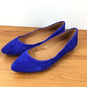 1937 Royal Blue Suede Leather Ballet flat 7